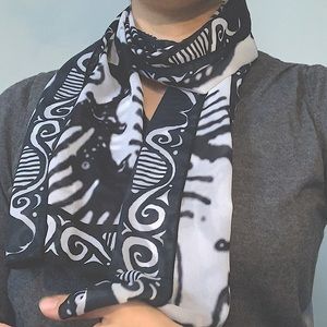 Pure silk scarf. 100% silk
